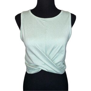 YOGALICIOUS LUX ☆ Twist Front Cropped Yoga Tank Top